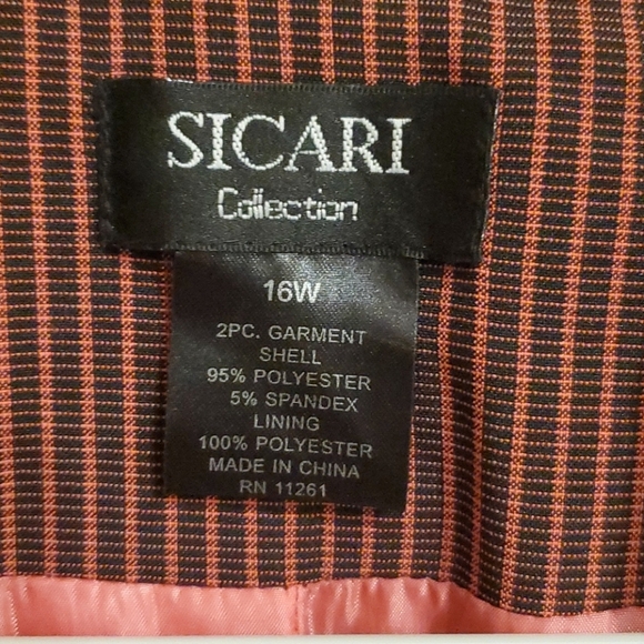 2 piece business suit pinstripe skirt and blazer - Picture 9 of 14